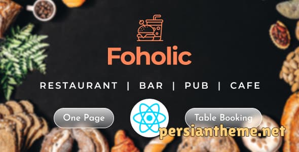 قالب ریکت غذای رستوران و کافه - Foholic Food