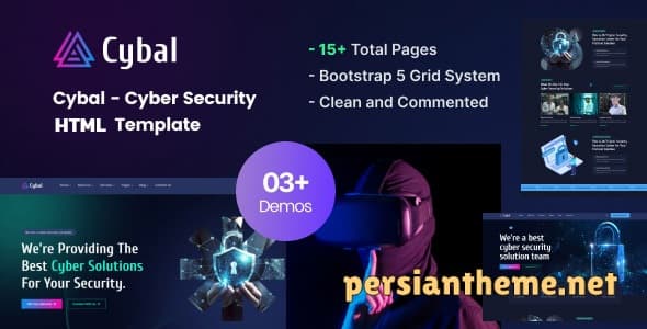 Cybal - قالب HTML امنیت سایبری