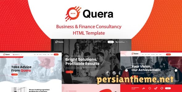 Quera – قالب HTML5 برای مشاوره کسب‌وکار و امور مالی