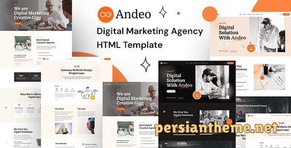 Andeo - قالب HTML آژانس بازاریابی دیجیتال