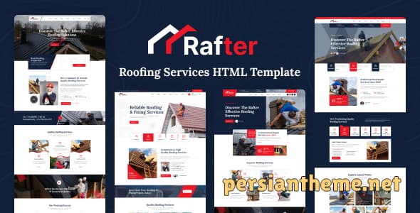 Rafter – قالب HTML5 خدمات سقف‌سازی